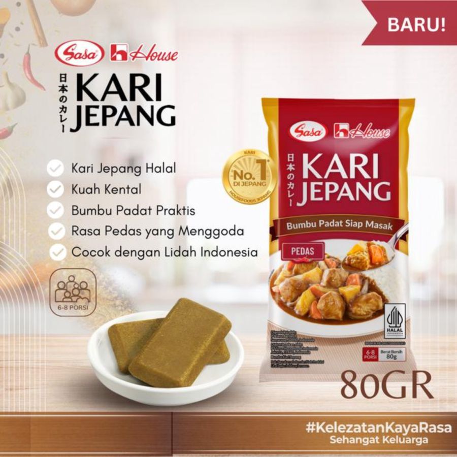 Sasa House Kari Jepang Pedas 80gram