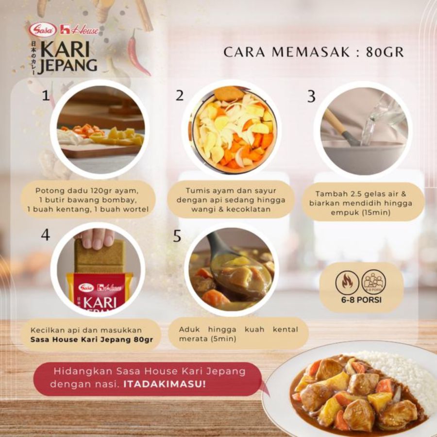 Sasa House Kari Jepang Pedas 80gram