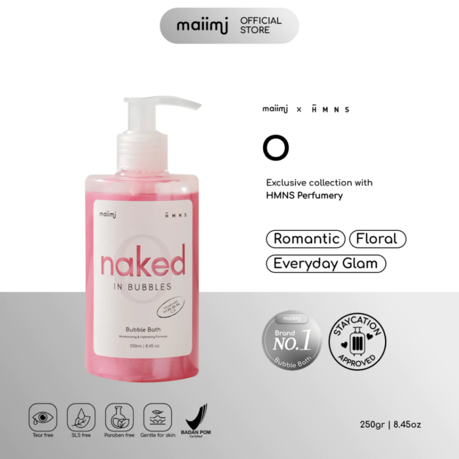 Maiimi X HMNS Naked in Bubbles O Bubble Bath 250ml