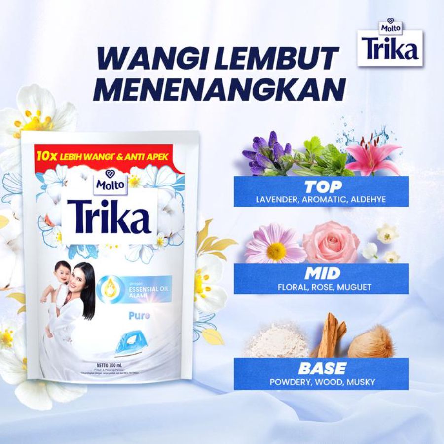 Molto Trika Pure Pelicin Pakaian Pure 300 ml 300ml