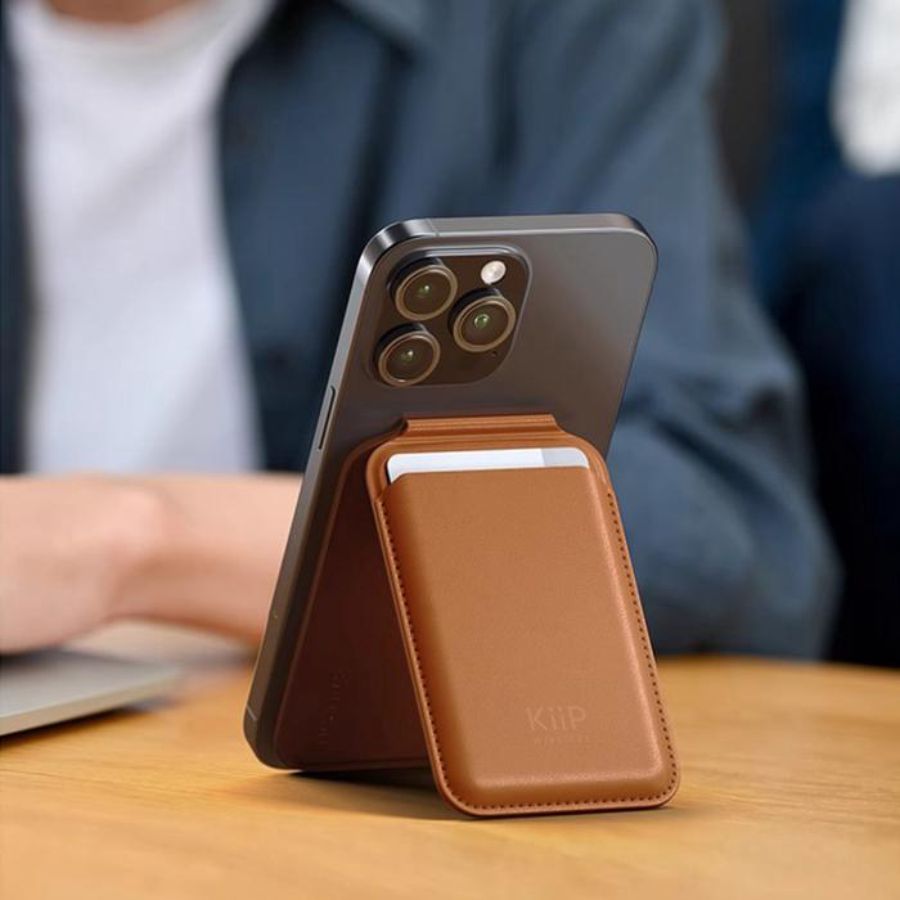 KiiP Wireless M2 Magnetic Phone Card Holder Magsafe Hitam 1pcs