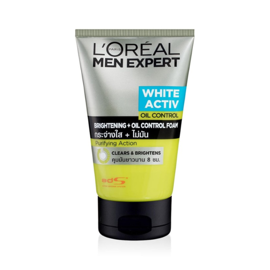 L'Oreal Paris Men Expert White Active Oil Control Facial Foam 100ml