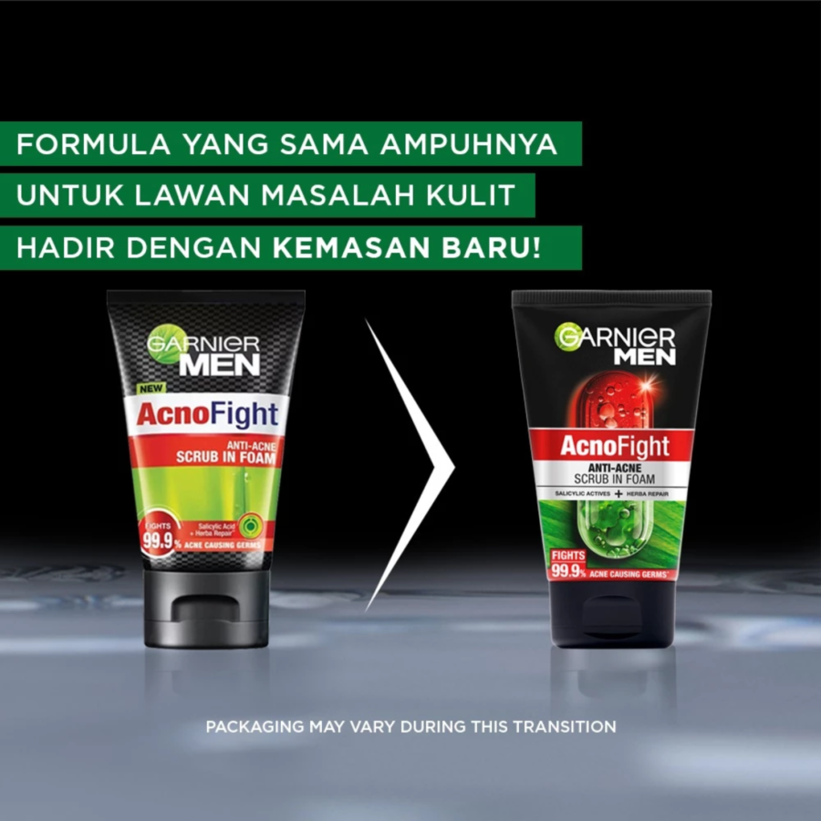 Garnier Men Acno Fight Anti-Acne Scrub Facial Wash 50ml