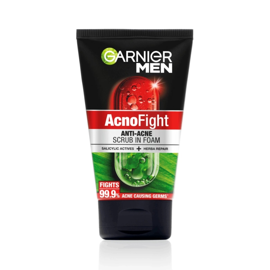 Garnier Men Acno Fight Anti-Acne Scrub Facial Wash 50ml