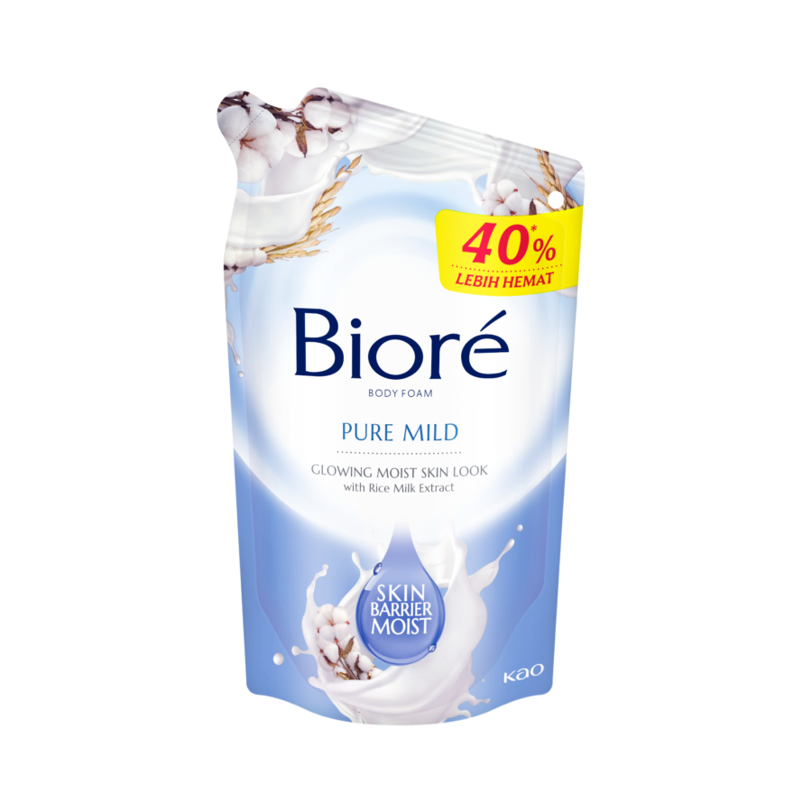 Biore Body Foam Pure Mild Pouch 400ml