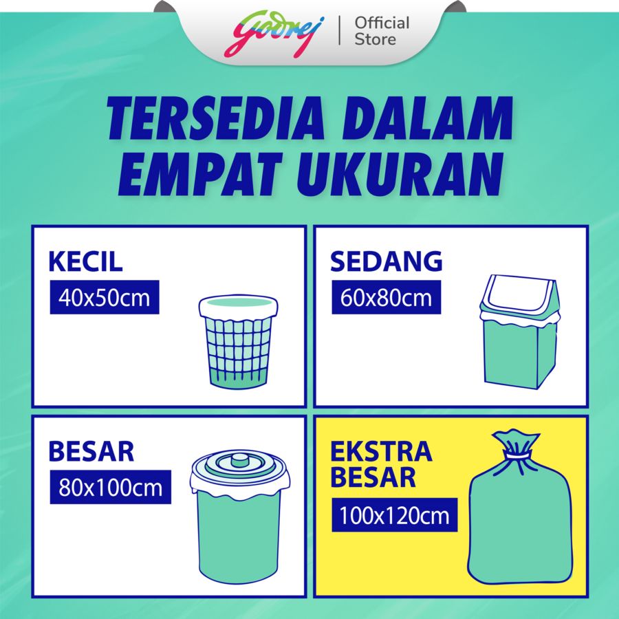Klinpak Size 100 x 120 cm Kantong Sampah 5pcs