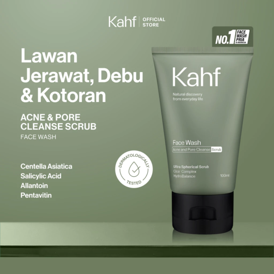 Kahf Acne & Pore Cleanse Scrub Face Wash 100ml