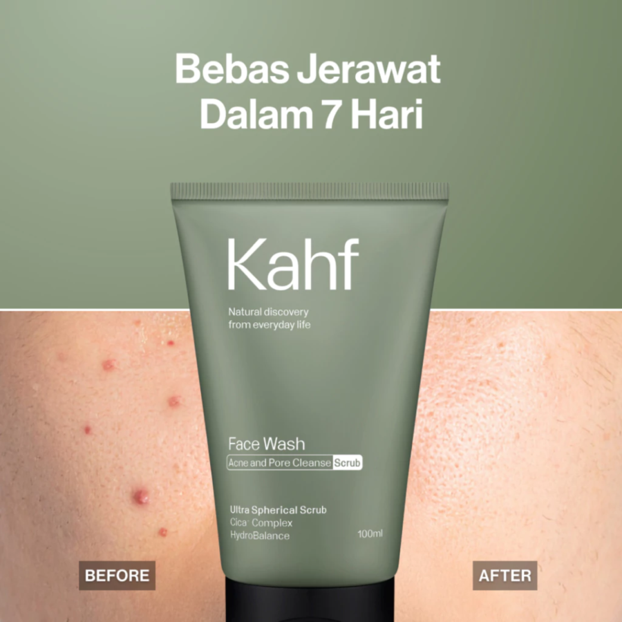 Kahf Acne & Pore Cleanse Scrub Face Wash 100ml