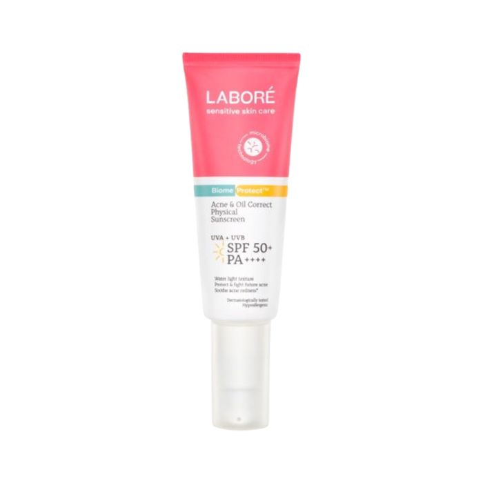 LABORÉ Sensitive Skin Care BiomeProtect Acne & Oil Correct Physical Sunscreen SPF 50+ PA+