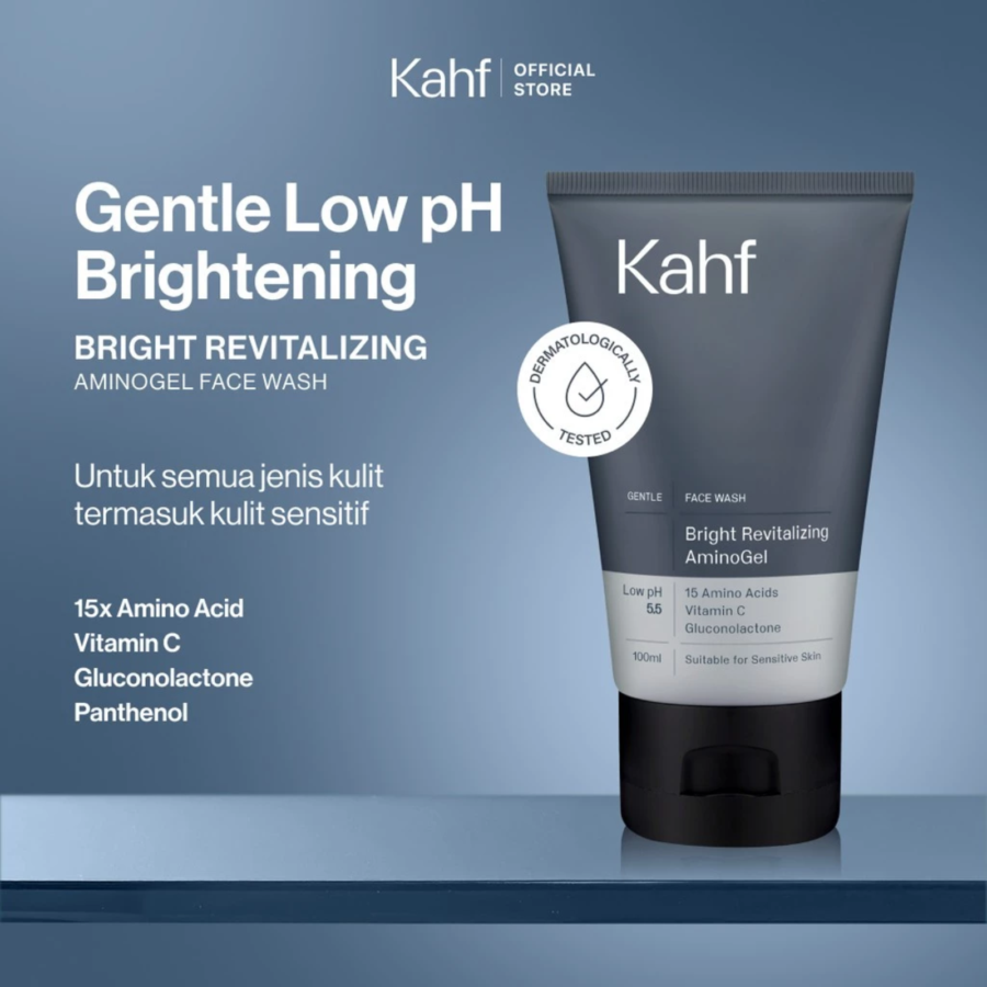 Kahf Bright Revitalizing Amino Gel Face Wash 100ml