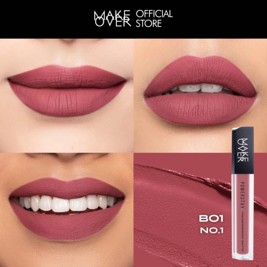 Make Over Powerstay Transferproof Matte B01 No.1 Lip Cream 7gram
