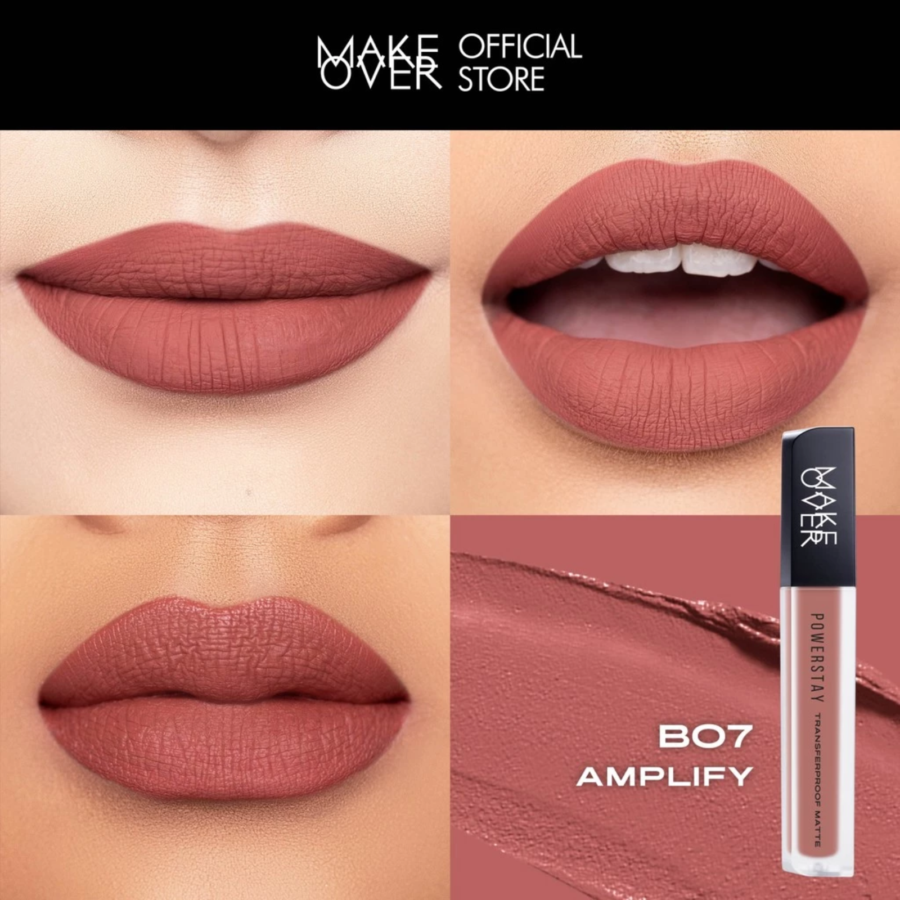 Make Over Powerstay Transferproof Matte B07 Amplify Lip Cream 7gram