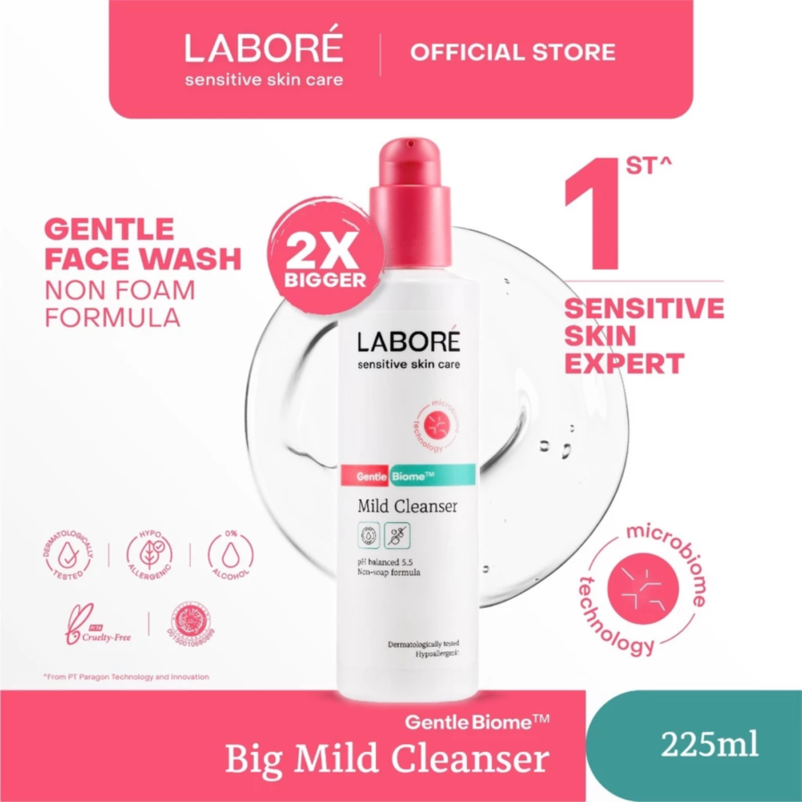 Labore Sensitive Skin Care Gentle Biome Mild Cleanser Face Wash 225ml