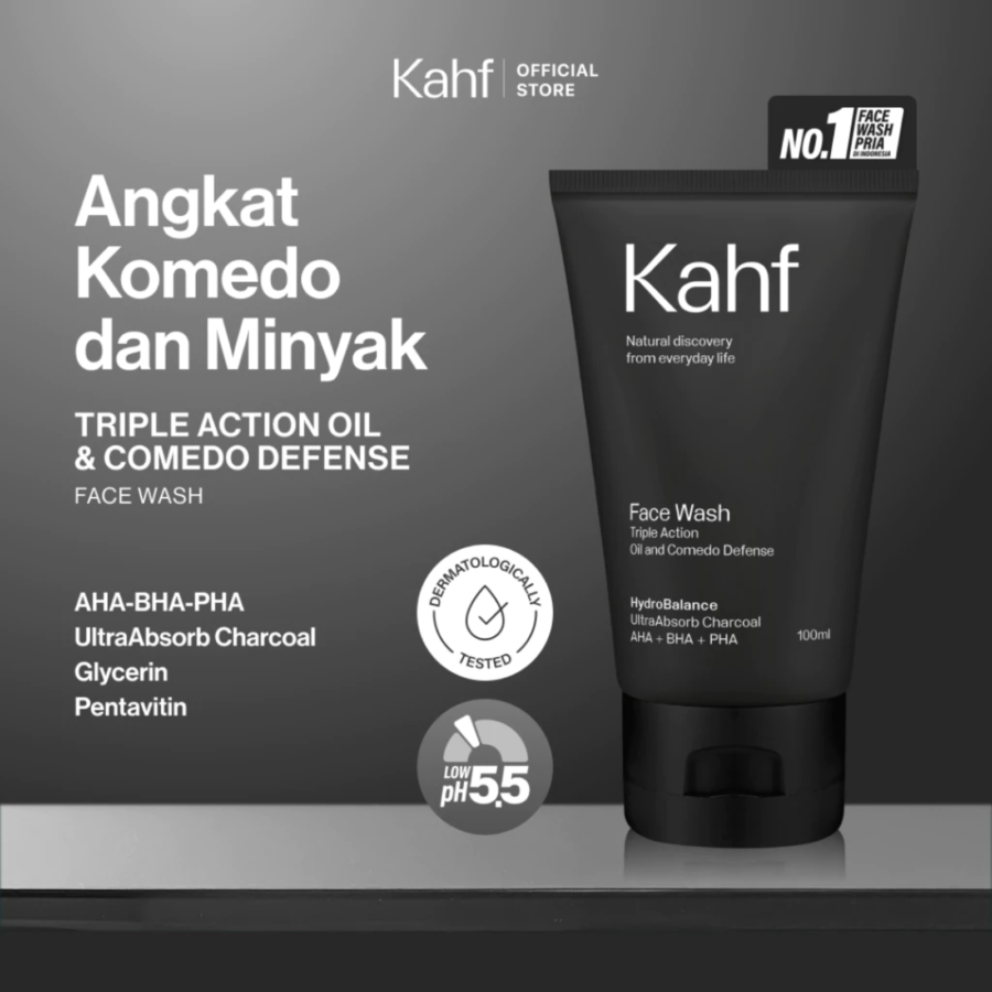 Kahf Triple Action Oil & Comedo Defense Face Wash 100ml