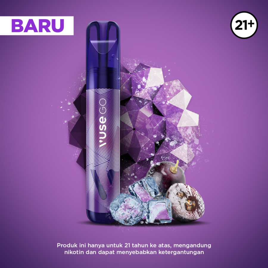 Vuse Go 1000 Grape Ice Rokok Elektrik 1pcs