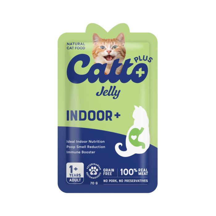 Catto Plus Jelly Indoor+ Makanan Kucing Basah