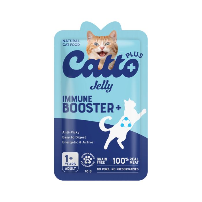 Catto Plus Jelly Immune Booster+ Makanan Kucing Basah