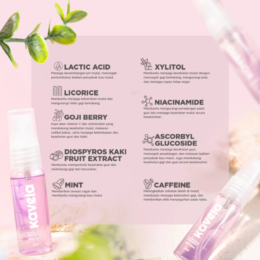 Kavela Berry Mood Mouthspray 20 ml 1pcs
