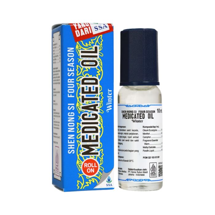 Four Season Herbal Medicated Oil Winter Minyak Angin Roll On