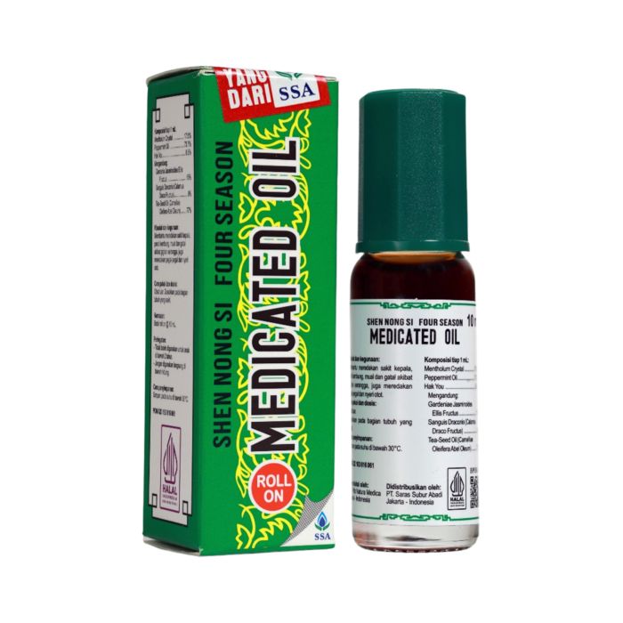 Four Season Herbal Medicated Oil Classic Minyak Angin Roll On