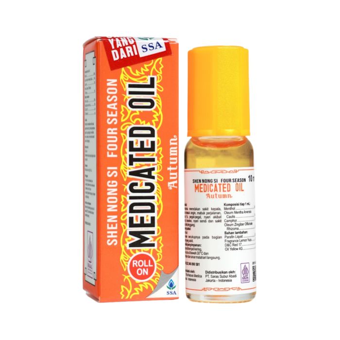 Four Season Herbal Medicated Oil Autumn Minyak Angin Roll On