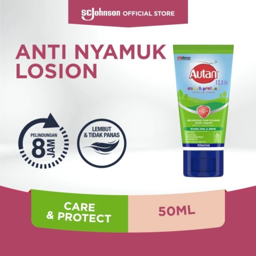 Autan Care & Protect Apel & Jeruk Lotion Anti Nyamuk 50ml