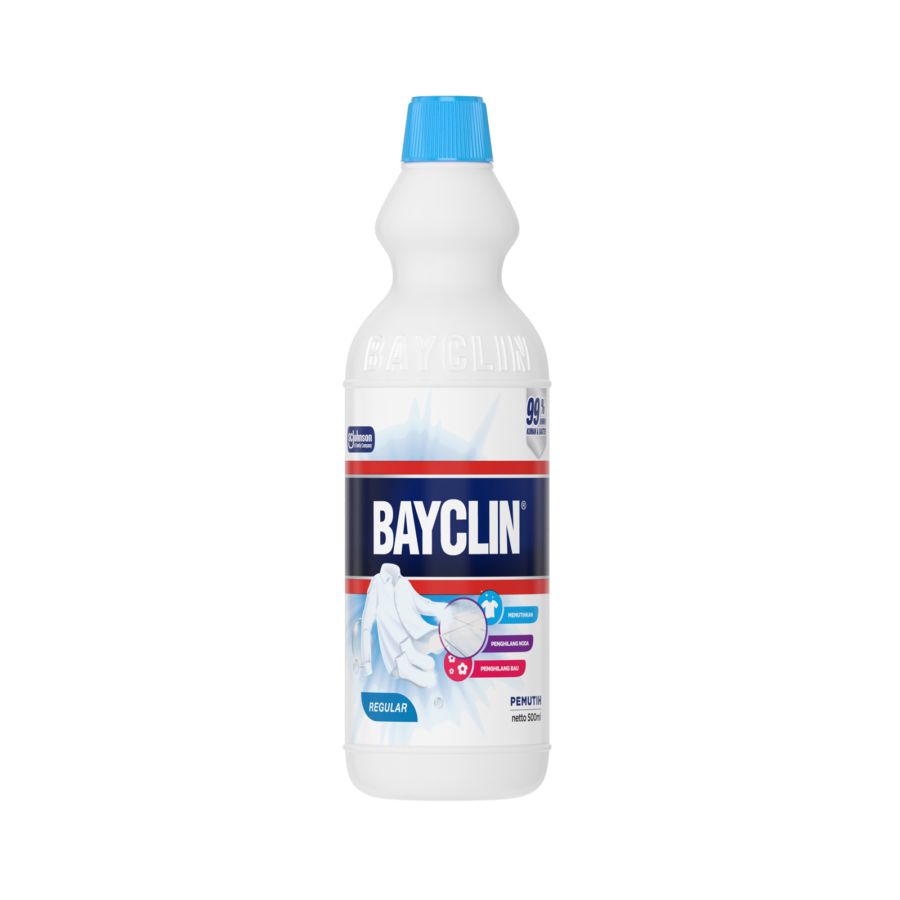 Bayclin Pemutih Regular Penghilang Noda Pakaian 500ml