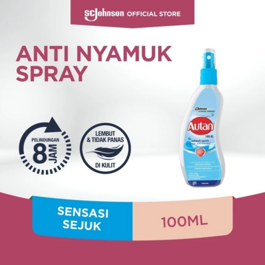 Autan Refresh Spritz Bottle Spray Anti Nyamuk 100ml