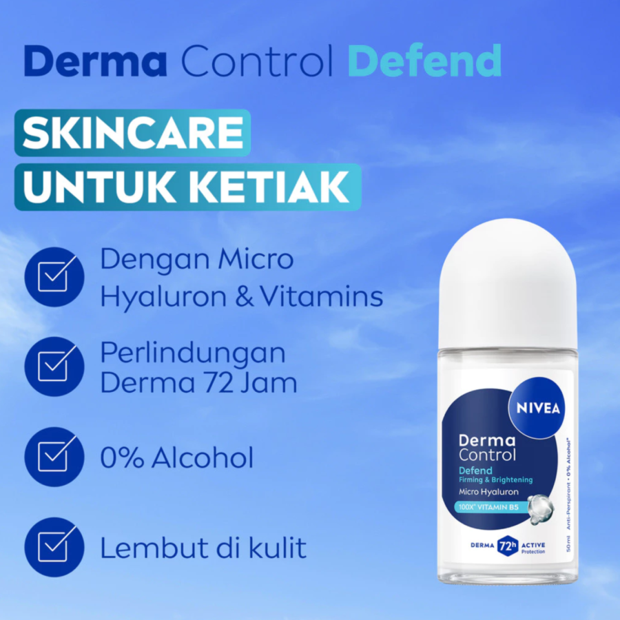 Nivea Derma Control Defend Deodorant Roll On 50ml