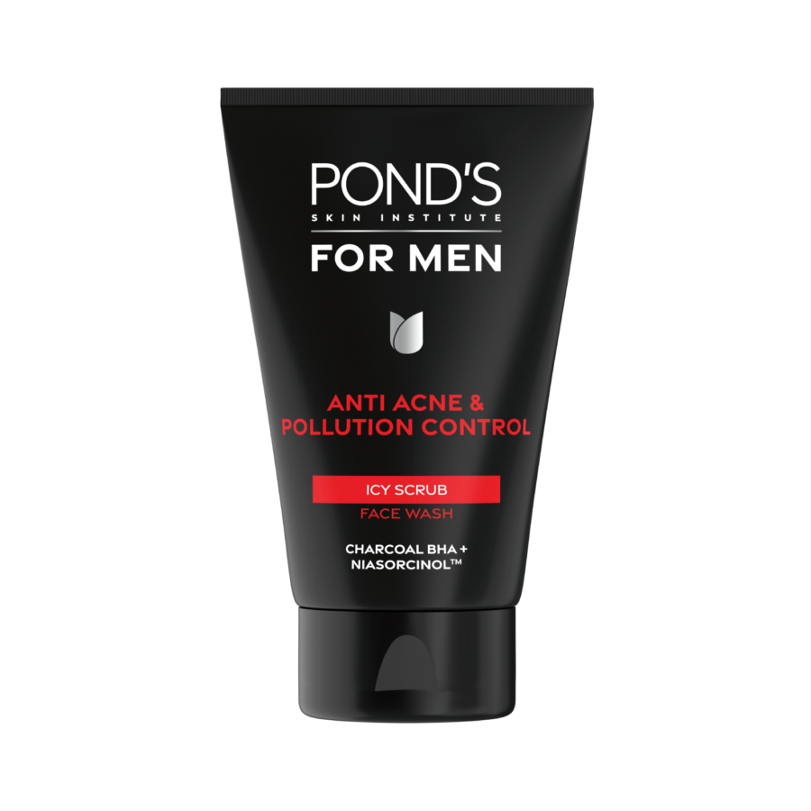 Pond's Men Anti Acne & Pollution Control Icy Scrub Face Wash 100gram