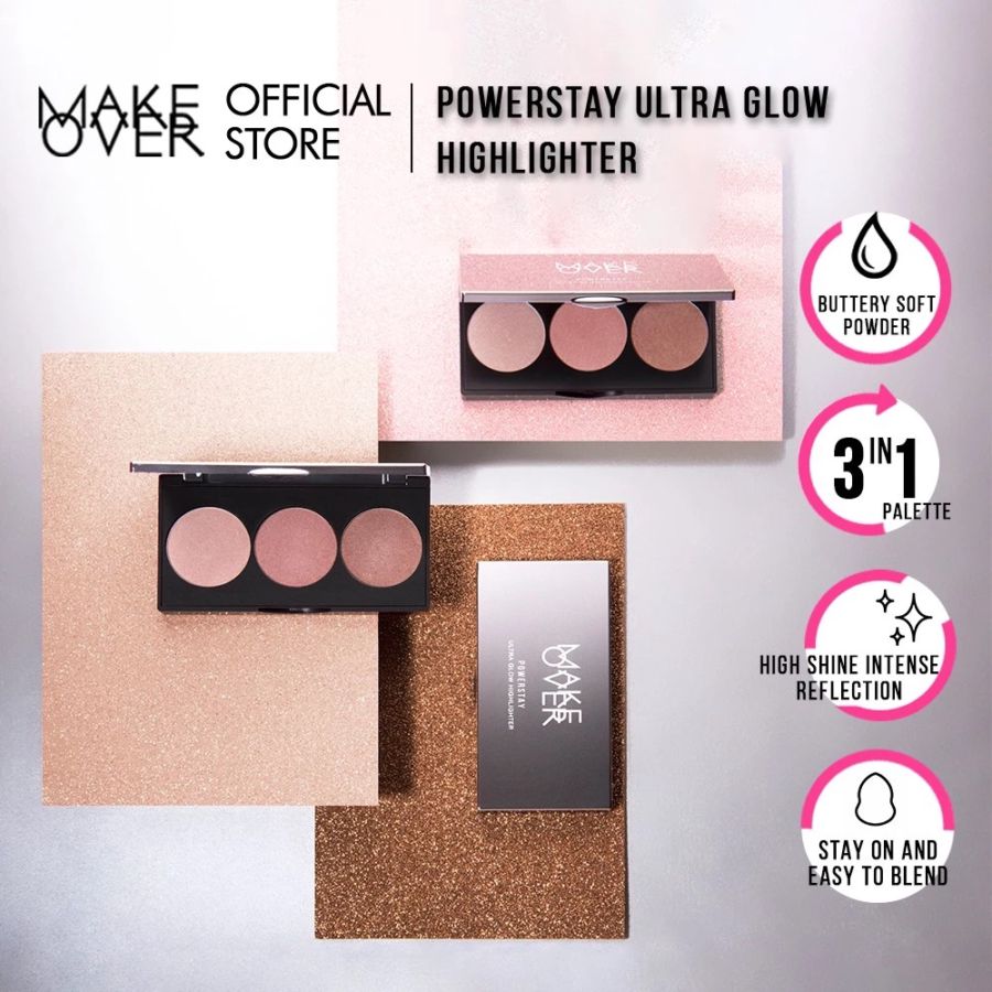MAKE OVER Powerstay Ultra Glow Palette Highlighter 36gram