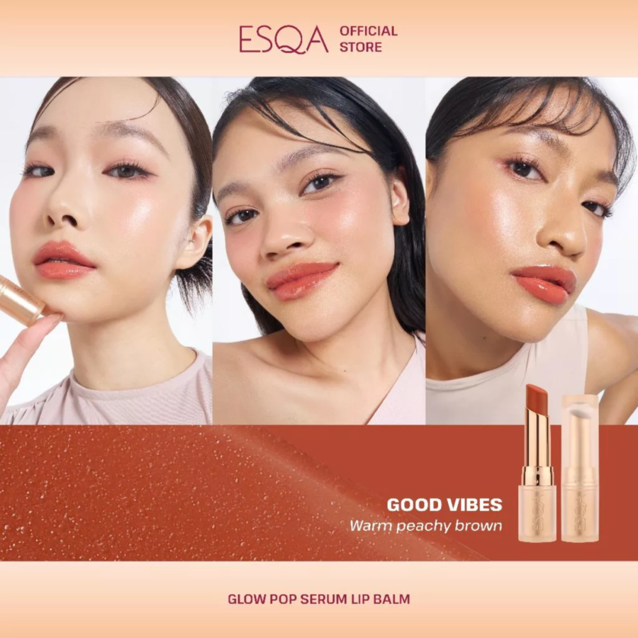 Esqa Glow Pop Serum Good Vibes Lip Balm 3gram
