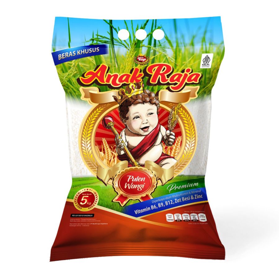 Anak Raja Beras Fortifikasi Pulen Wangi 5kg 5kg