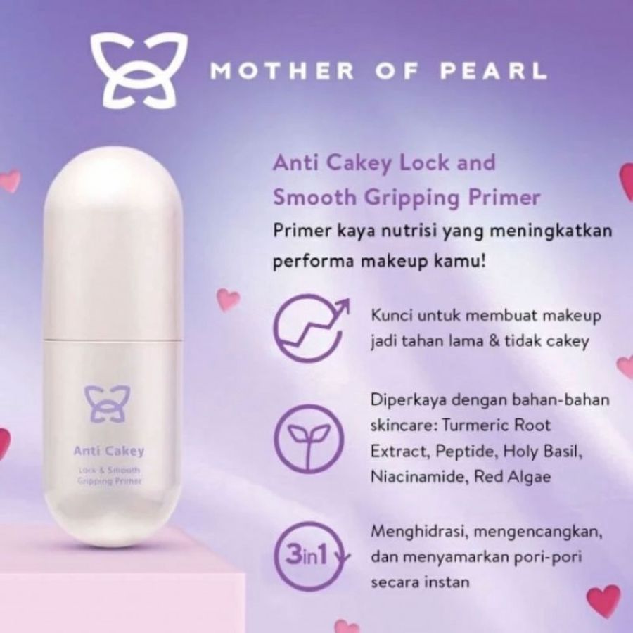 Mother of Pearl Anti Cakey Lock and Smooth Gripping Primer 30ml