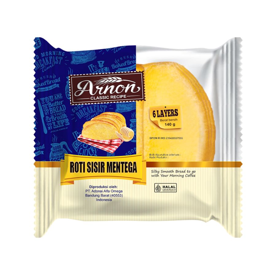 Arnon Bakery Roti Sisir Mentega 140gram