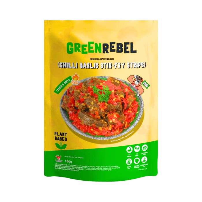 Green Rebel Dendeng Jamur Balado Chili Garlic Stir-Fry Strips