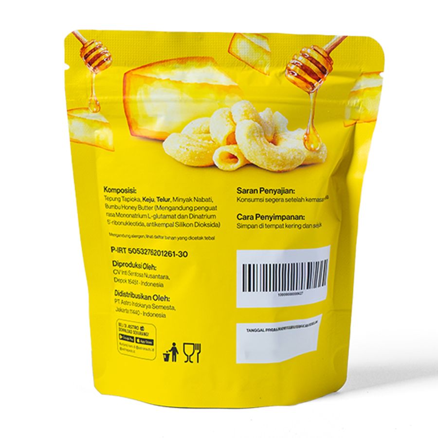 Cheesy Mac Bites Honey Butter Astro Goods 65gram