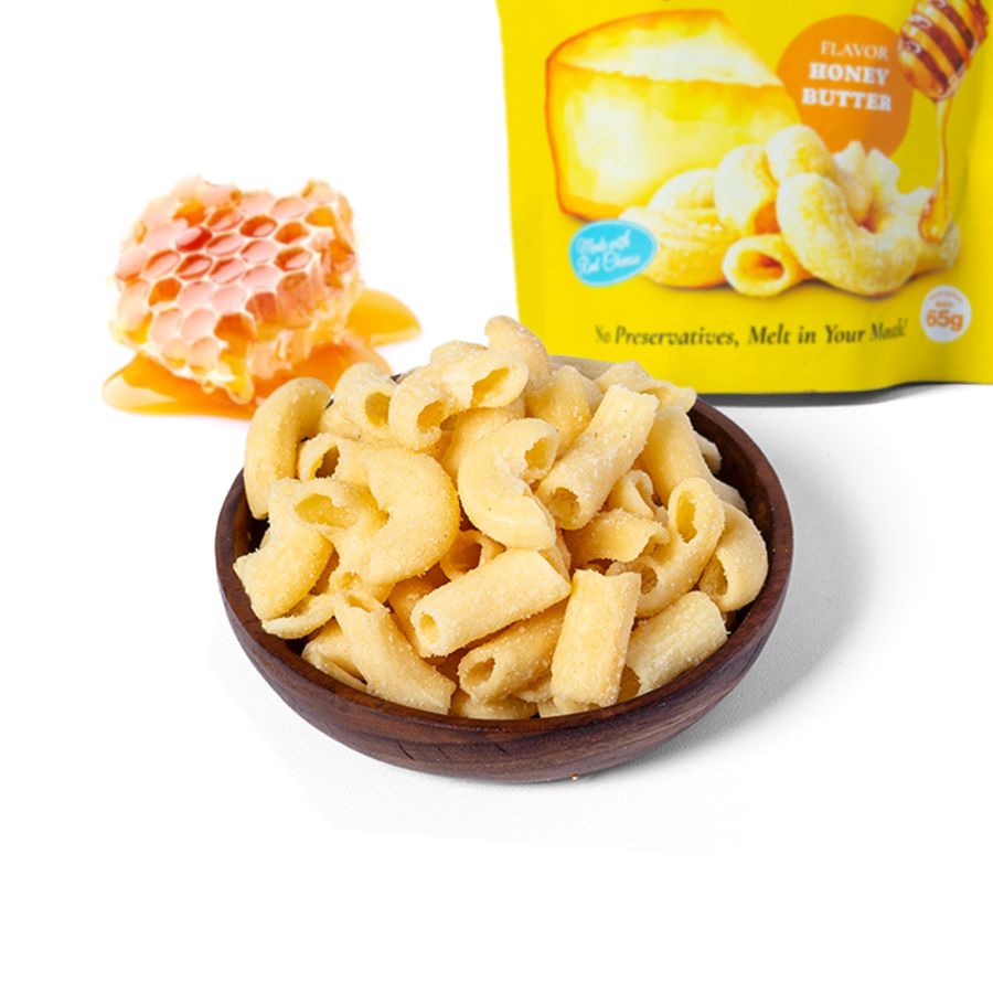 Cheesy Mac Bites Honey Butter Astro Goods 65gram
