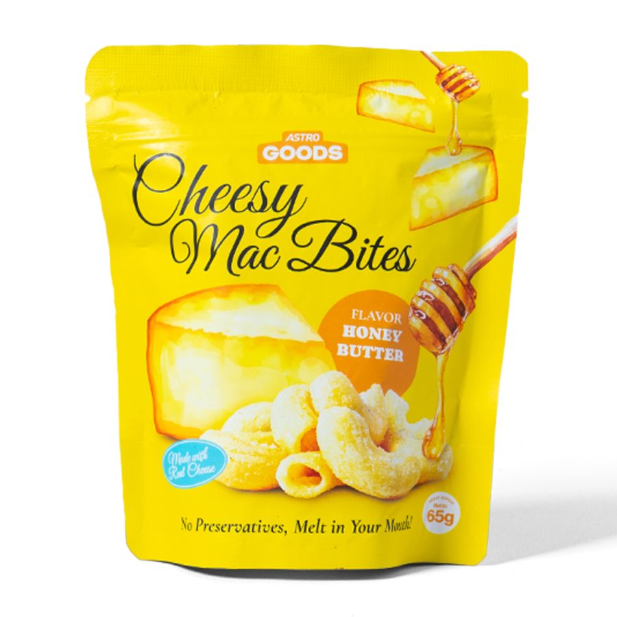 Cheesy Mac Bites Honey Butter Astro Goods 65gram