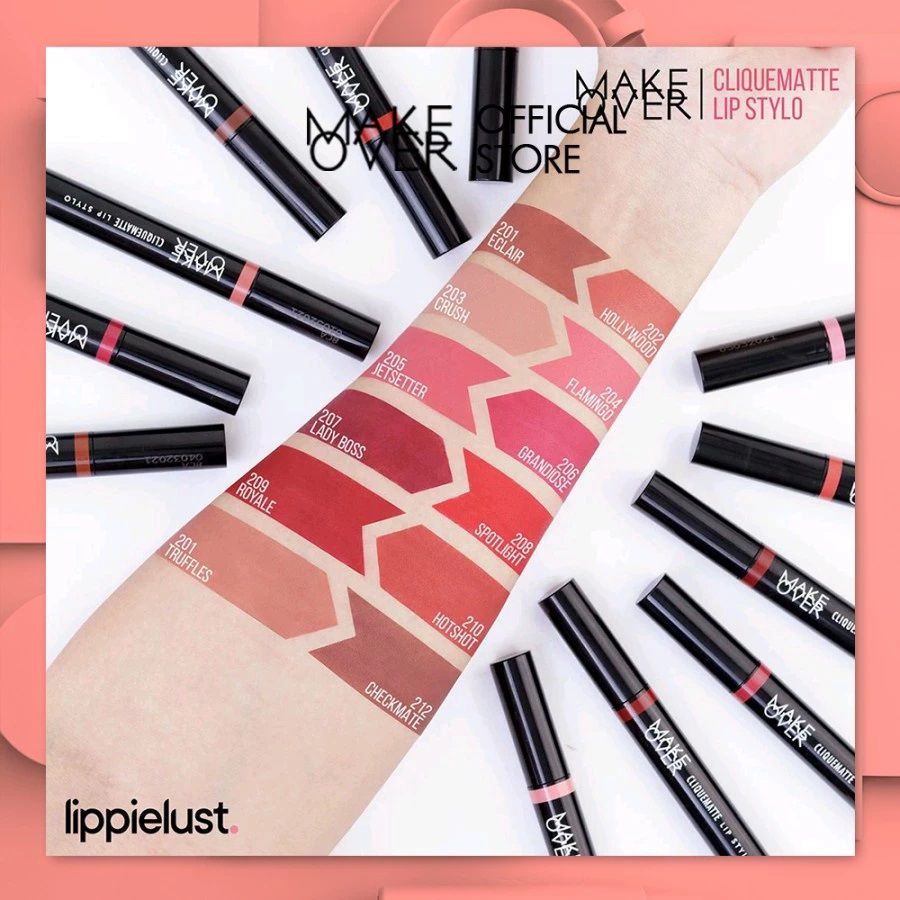 MAKE OVER Cliquematte Lip Stylo 202 Hollywood Lip Cream 2gram