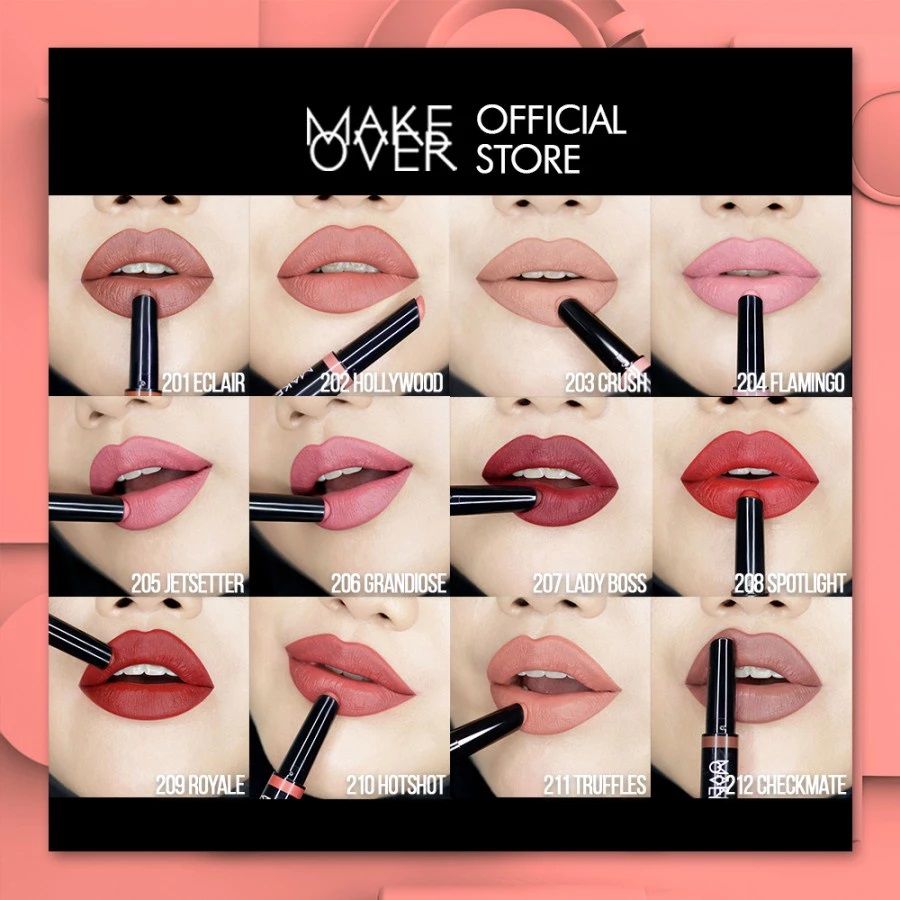 MAKE OVER Cliquematte Lip Stylo 202 Hollywood Lip Cream 2gram