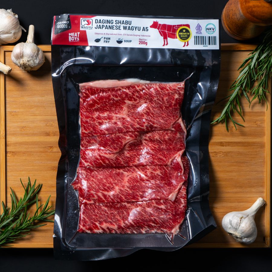 Daging Shabu Japanese Wagyu A5 Astro Goods 200gram