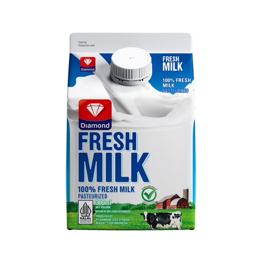 Diamond Fresh Milk Plain 300ml