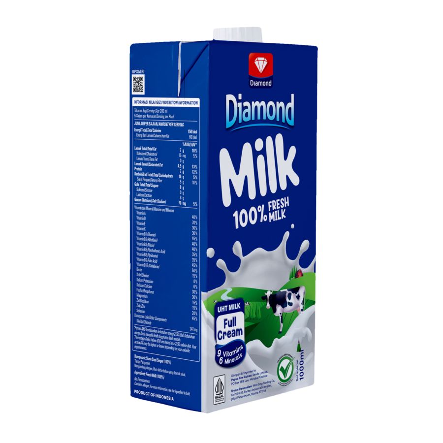 Diamond Full Cream Susu UHT 1000ml