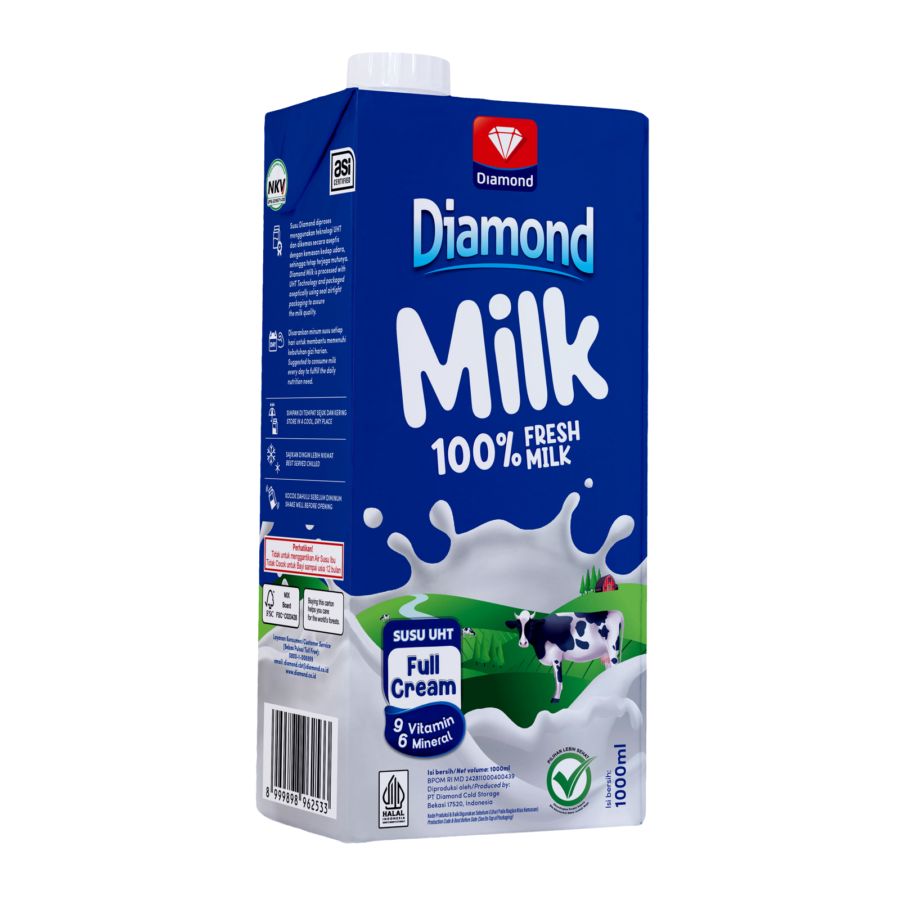 Diamond Full Cream Susu UHT 1000ml
