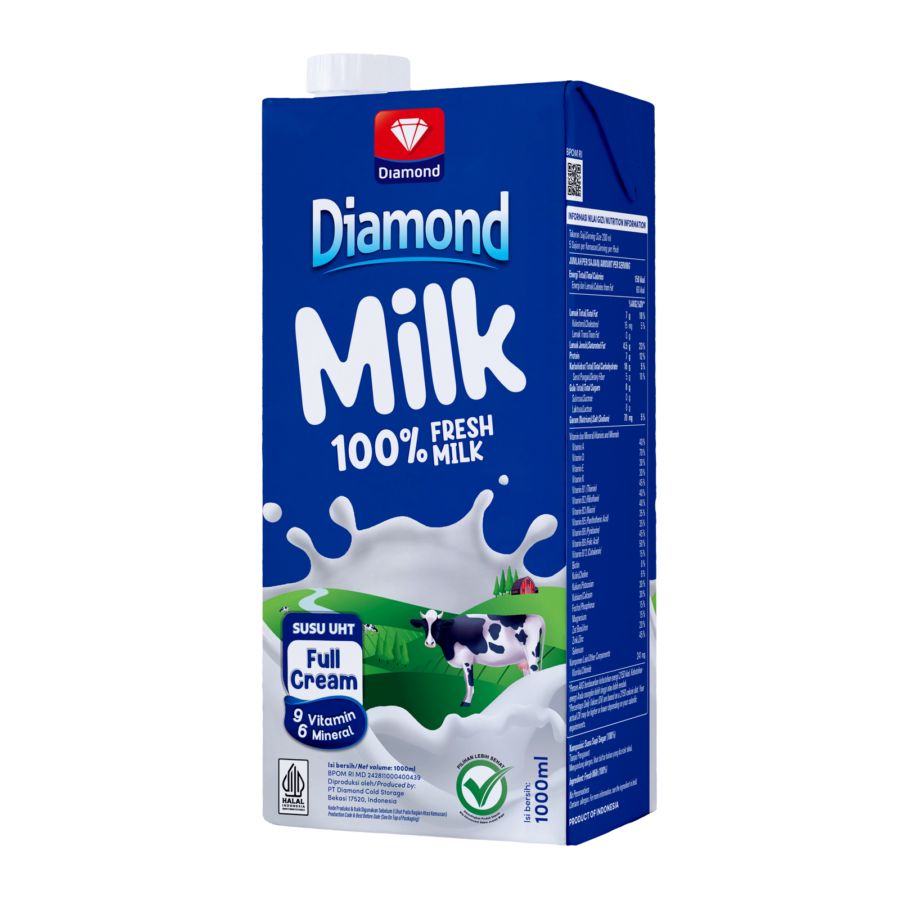 Diamond Full Cream Susu UHT 1000ml