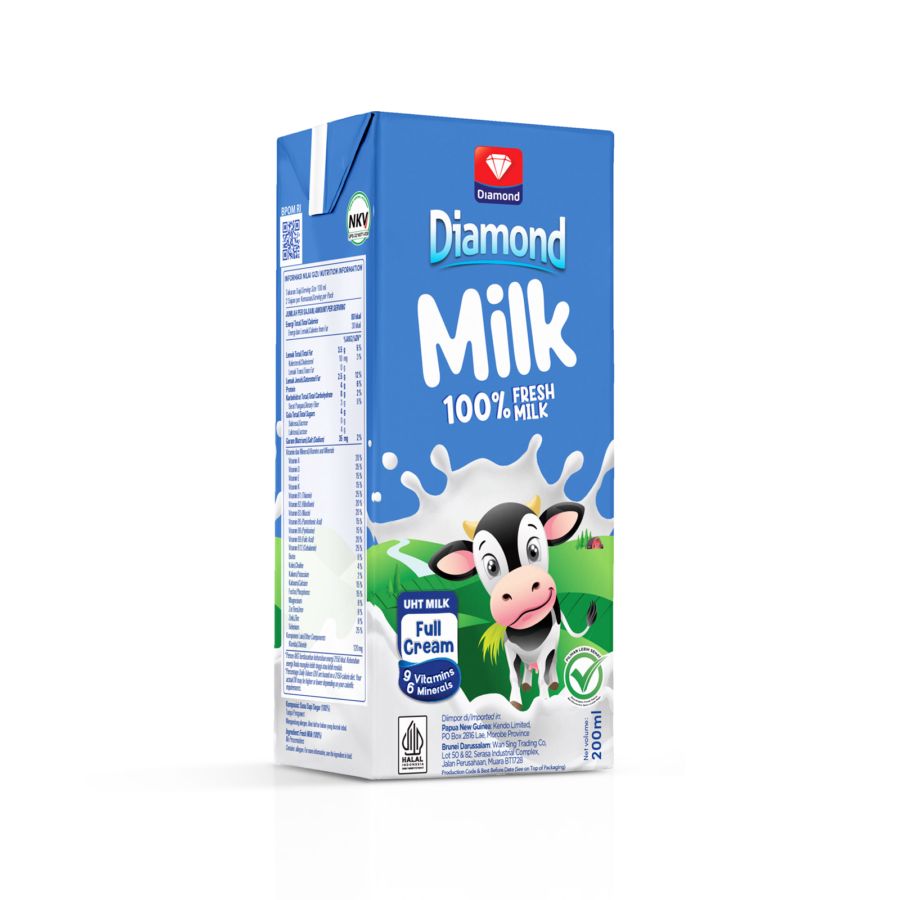 Diamond Milk Full Cream Susu UHT 200ml