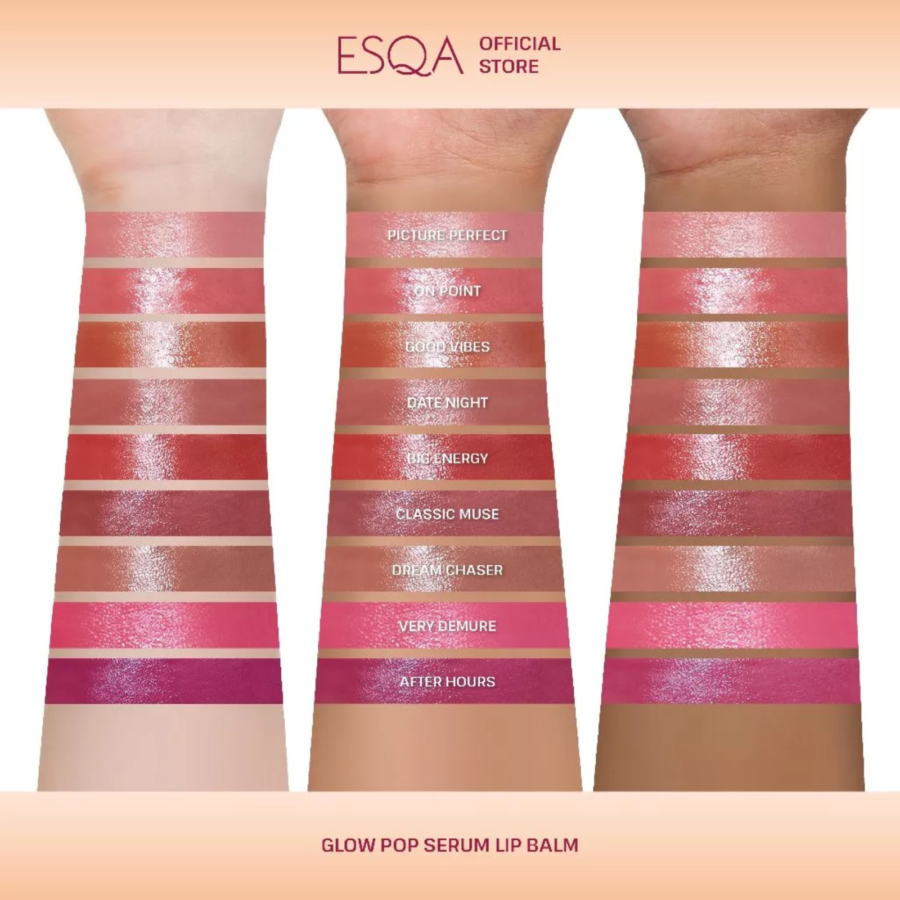 Esqa Glow Pop Serum Good Vibes Lip Balm 3gram