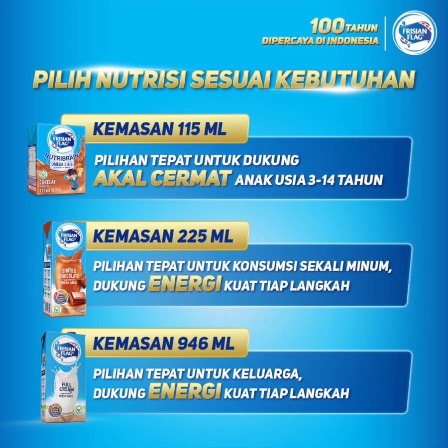 Frisian Flag Full Cream Susu UHT 225ml