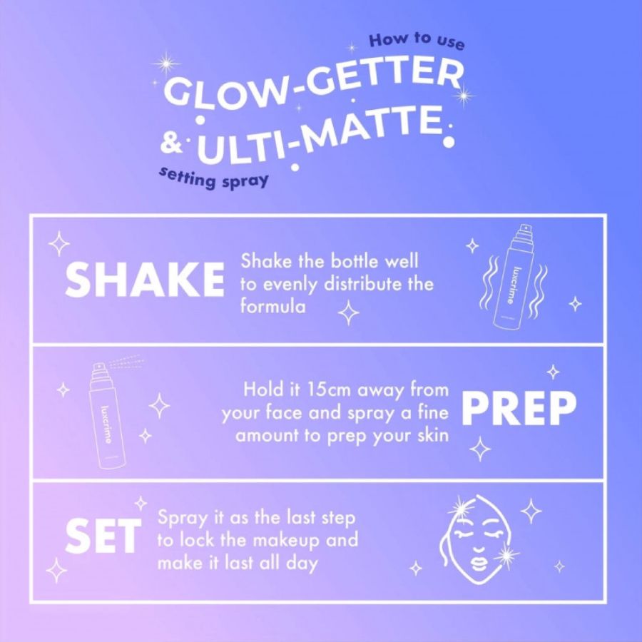 Luxcrime Glow Getter Dewy Setting Spray 150ml